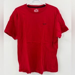 Hollister RED Men’s Crewneck Tee Shirt - XL - 100% Cotton